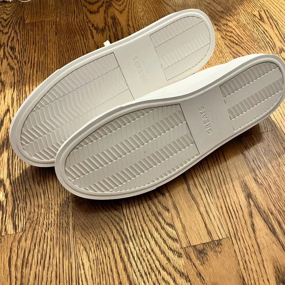 Greats Brooklyn white canvas sneakers